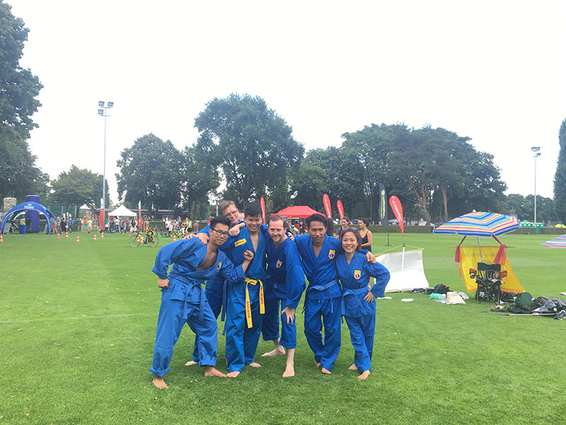 Training beim Berliner Familiensportfest im August 2016